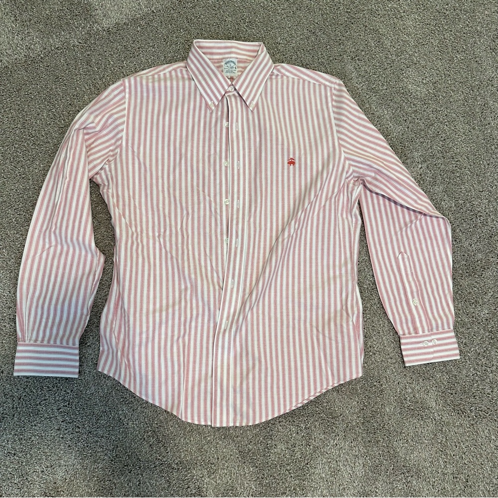 LIKE NEW Brooks Brothers dress shirt, men’s large.